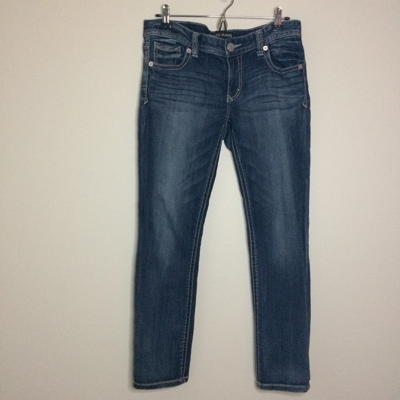 Express Dark Wash Skinny Low-Rise Jeans Size 10s